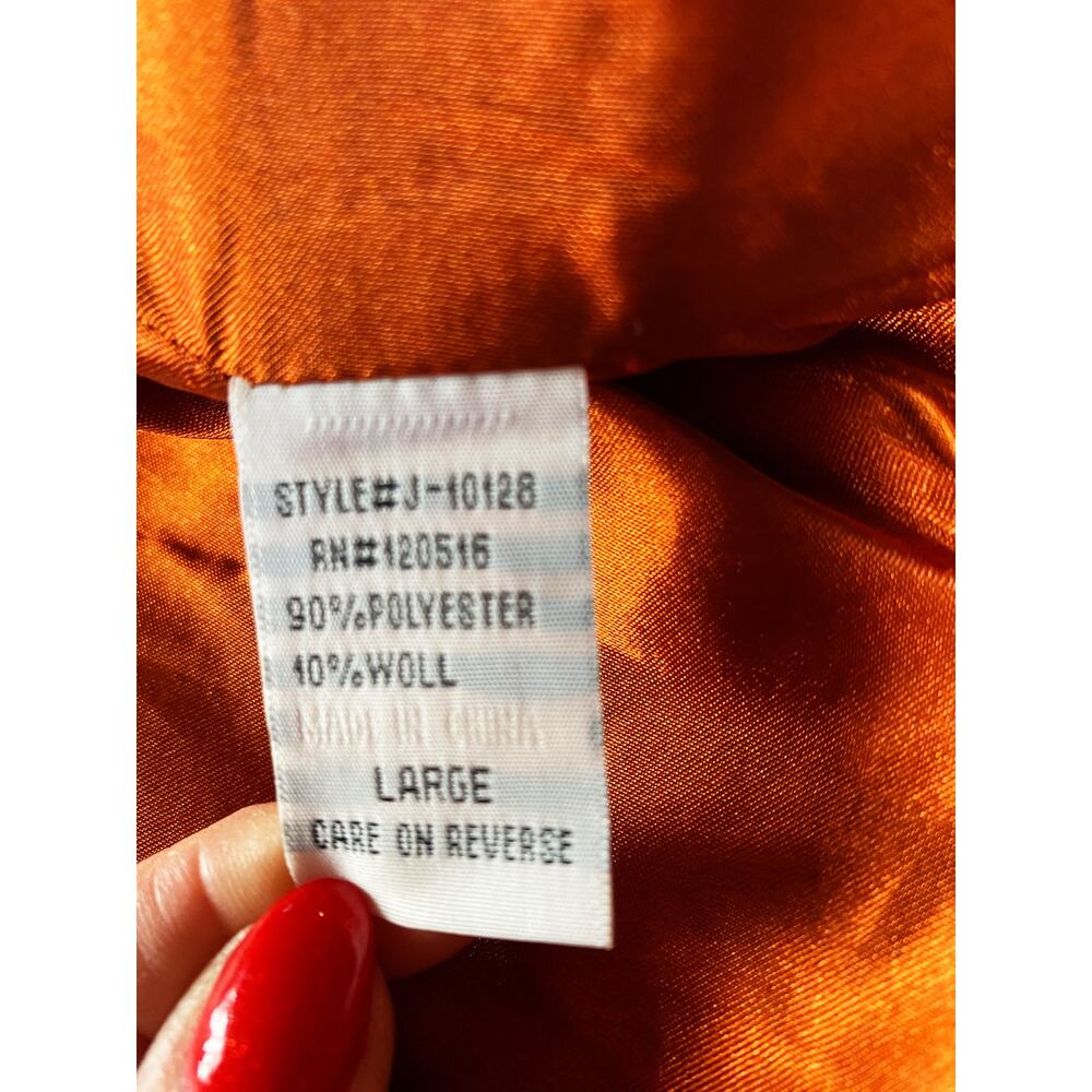 Seine Orange White Tweed Style Jacket - Picture 9 of 16